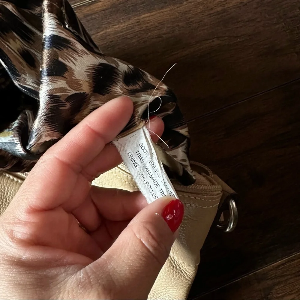 Sophia Caperelli Brown Leather Crossbody Bag